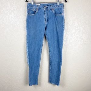 Levi’s Highball logo striped medium wash jeans